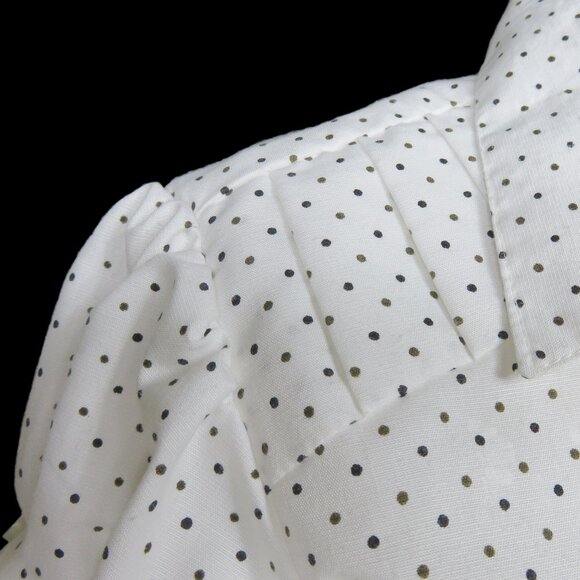 Polka Dot Short Sleeve Blouse - Picture 4 of 10